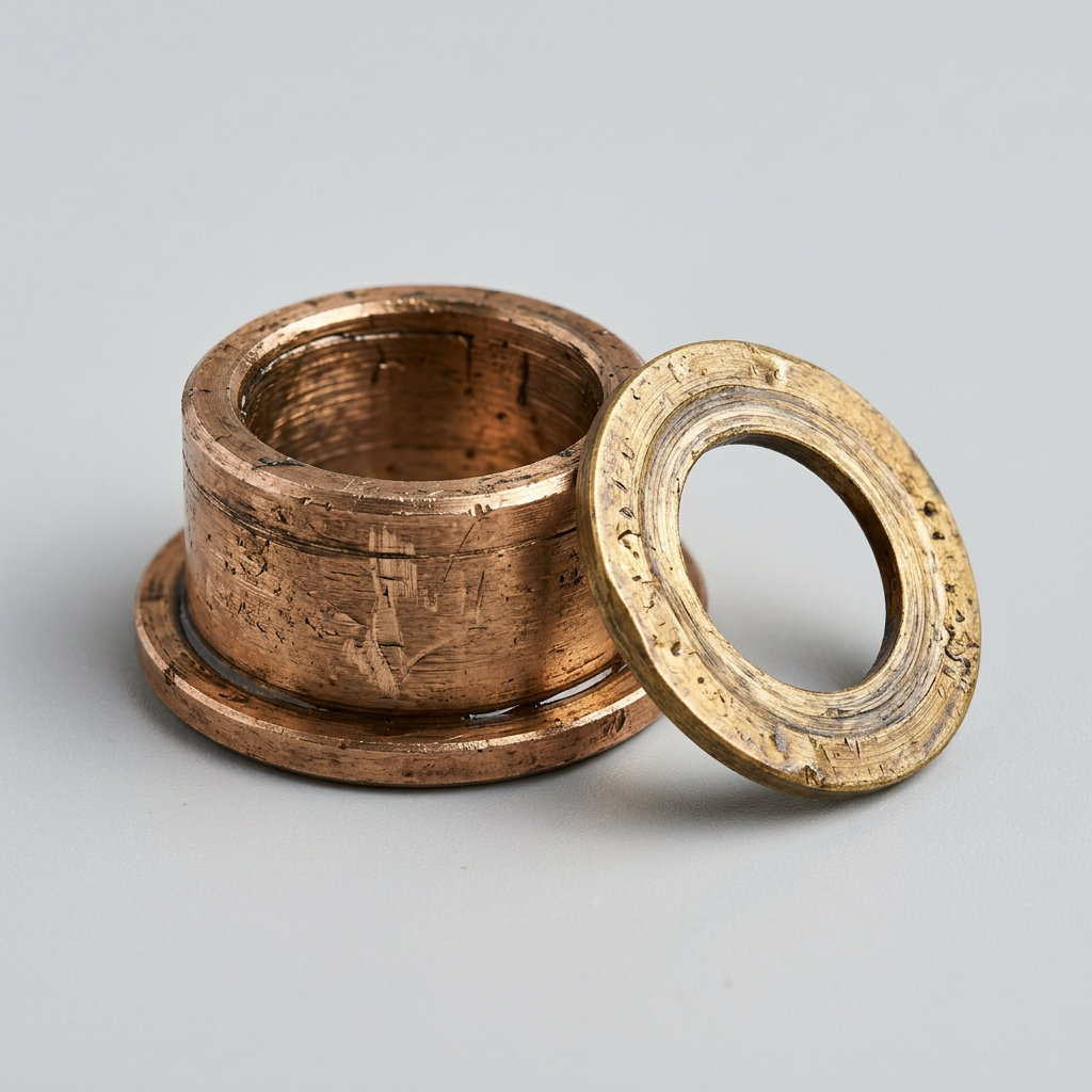 Worn bronze bushings and thrust washer