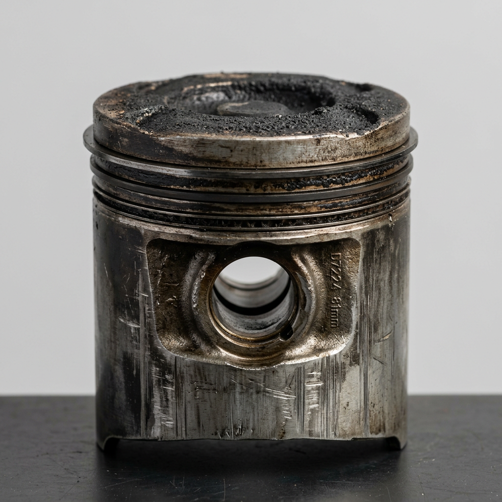 Scuffed aluminum piston