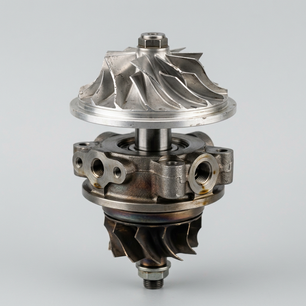 Turbocharger cartridge and compressor wheel